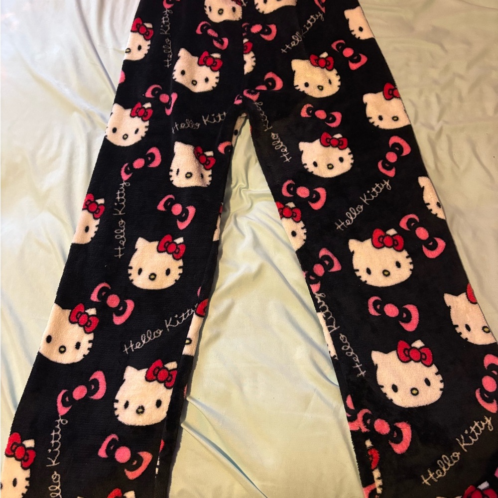 Sanrio Hello Kitty Black and Pink Pajama Pants